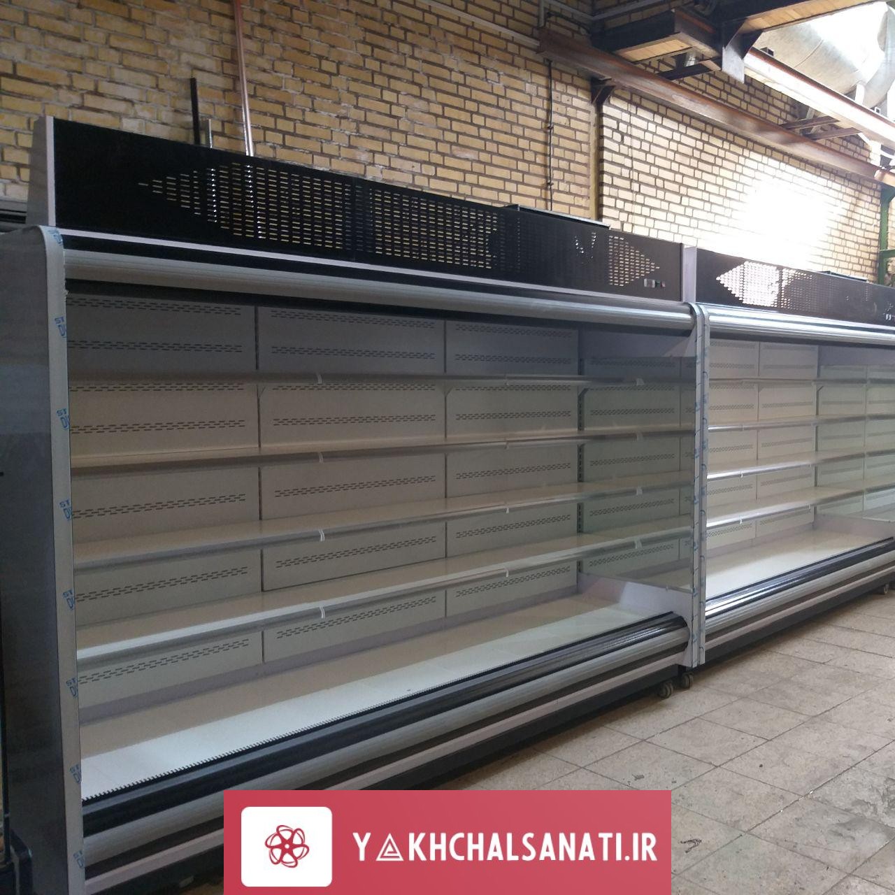 یخچال ایستاده بدون درب سایز بزرگ متراژ بالا