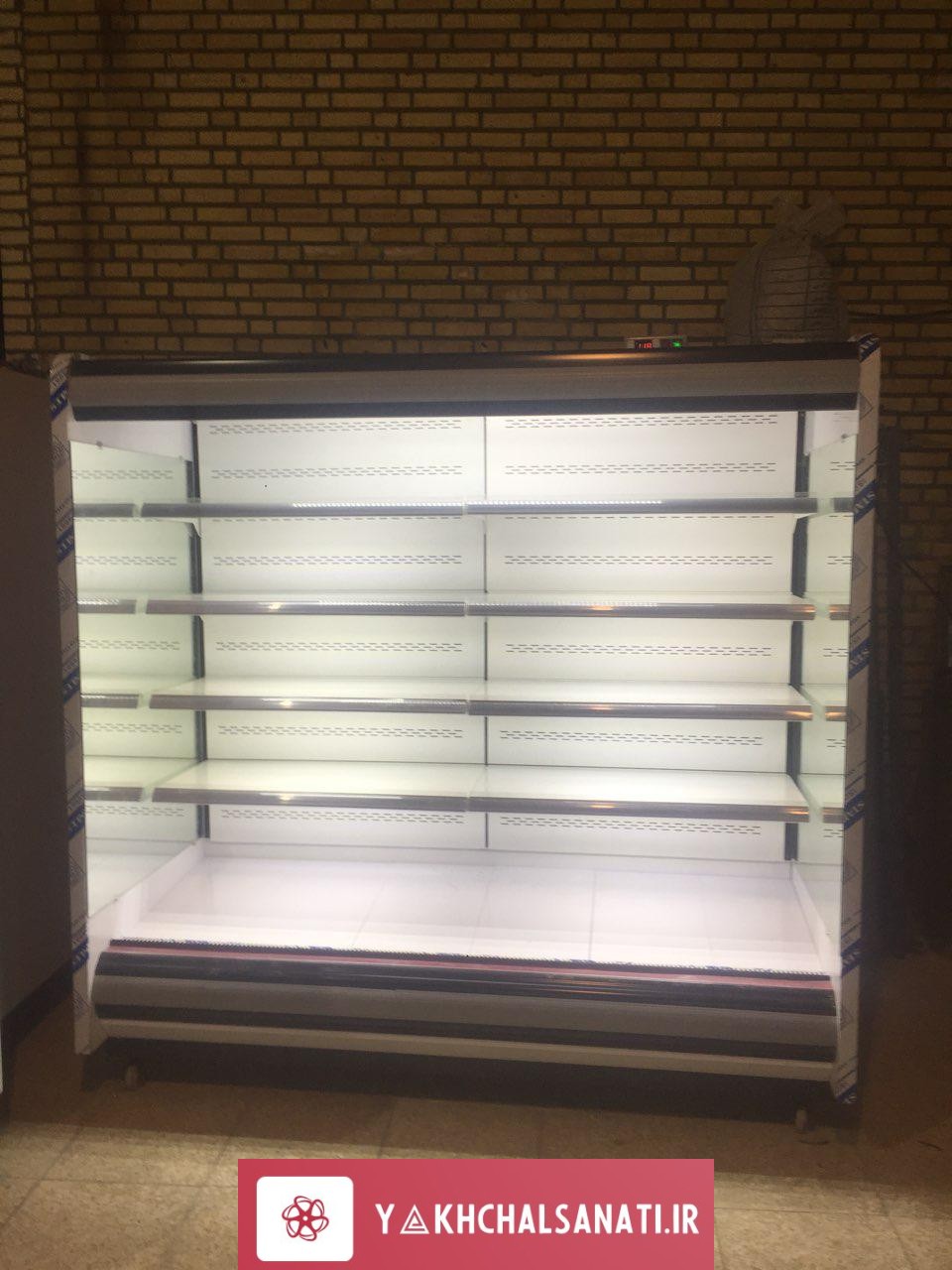 یخچال ایستاده بدون درب سایز بزرگ متراژ بالا