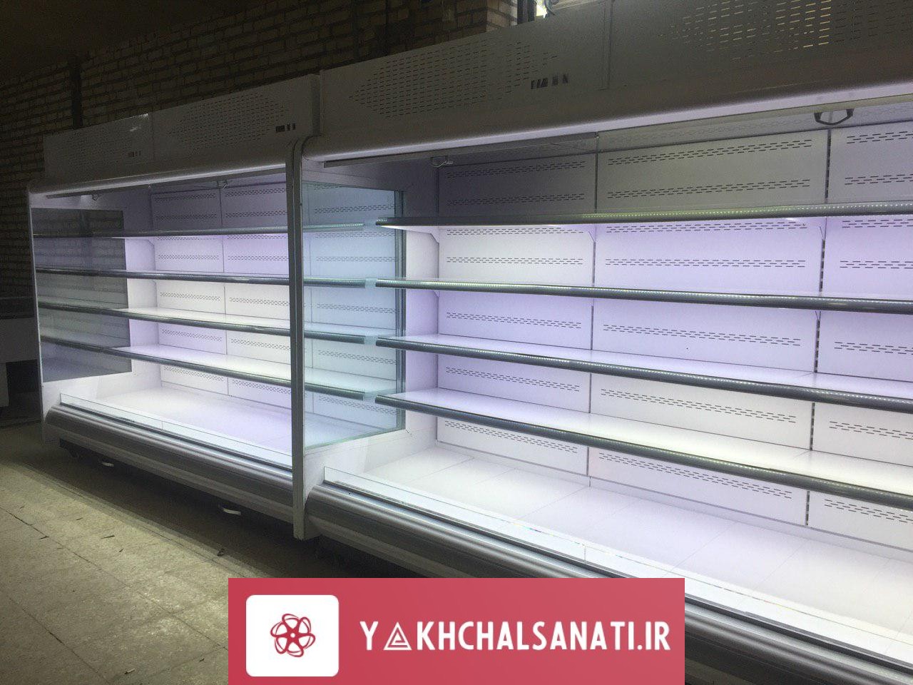 یخچال ایستاده بدون درب سایز بزرگ متراژ بالا